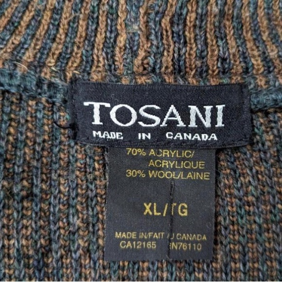 Vintage Tosani Suede Front Cardigan XL - Picture 3 of 3